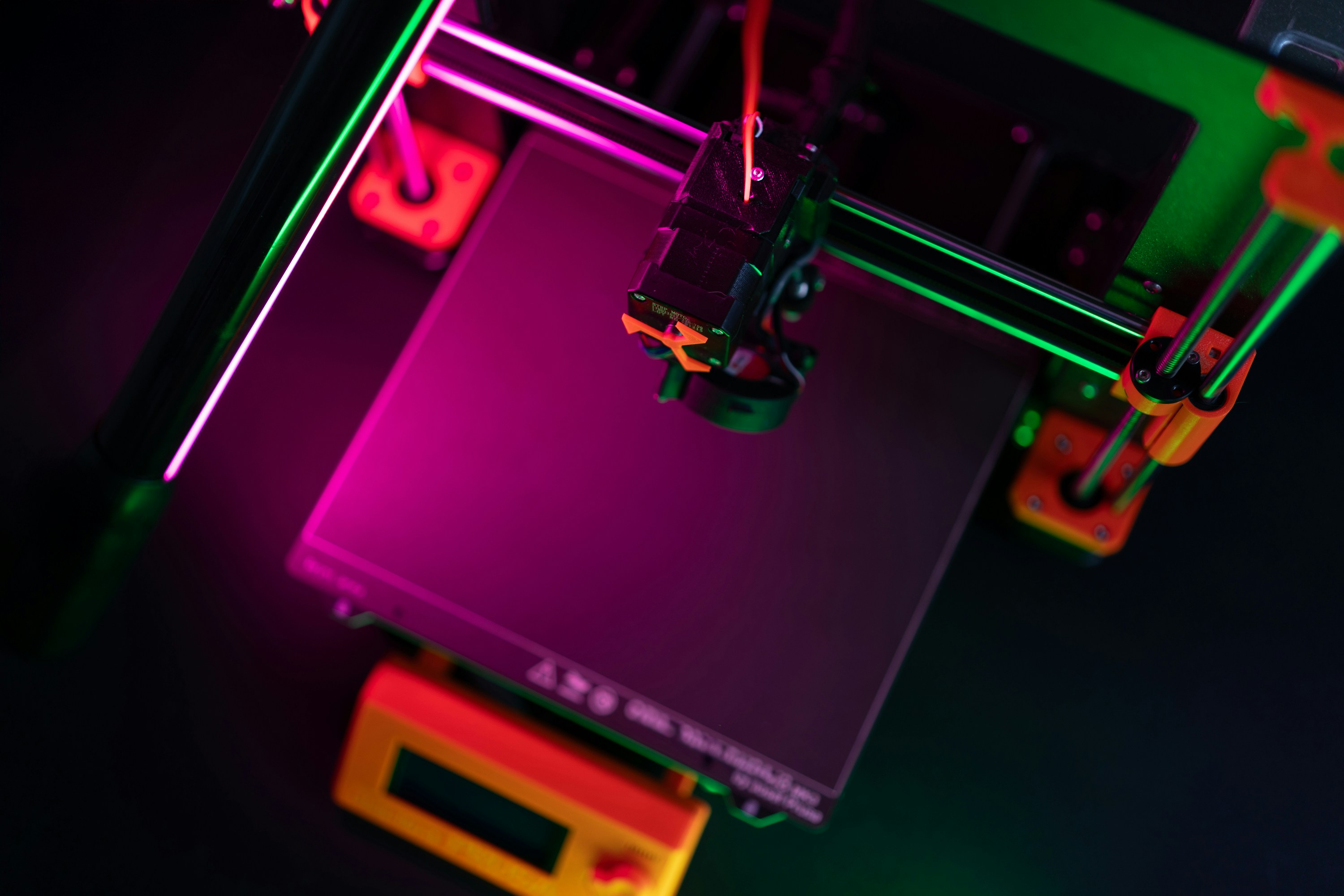 Rapid prototype being produced on a 3D printer