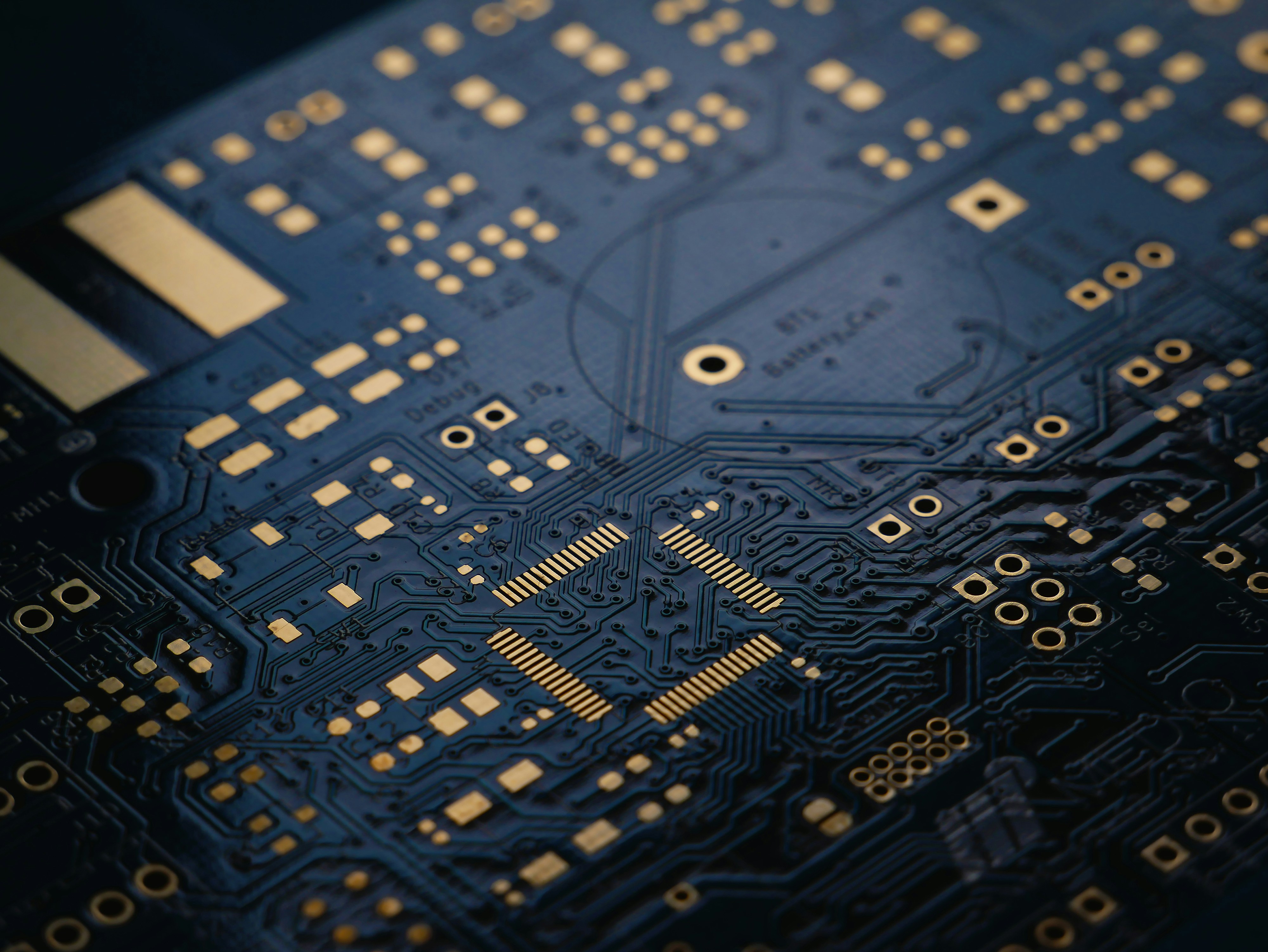 Illustrative embedded circuit board and electronic components